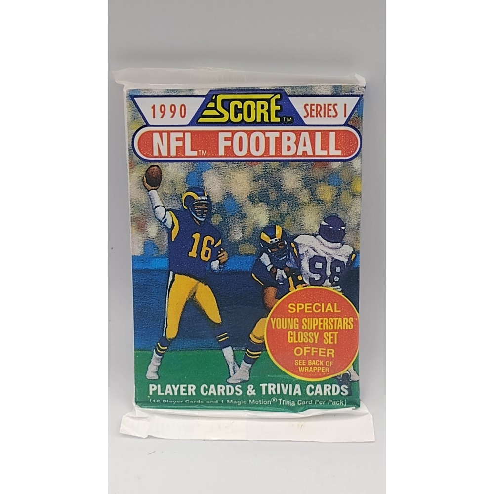 1990 Score NFL Football Series 1 Rare - 1 Pack (Factory Sealed)